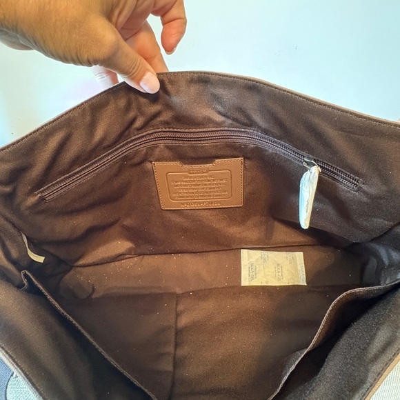 COACH Camden Canvas Brown Canvas Messenger Bag 70829. NWT - Picture 7 of 10